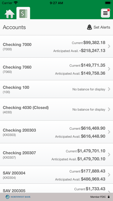 Northwest Bank Mobile Business Screenshot