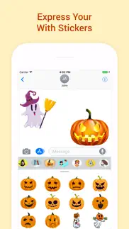 animated halloween stickers! iphone screenshot 3