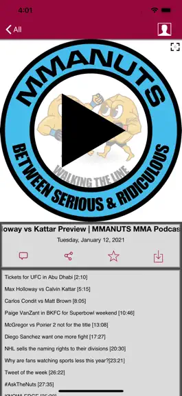 Game screenshot MMA Nuts - Podcast App mod apk