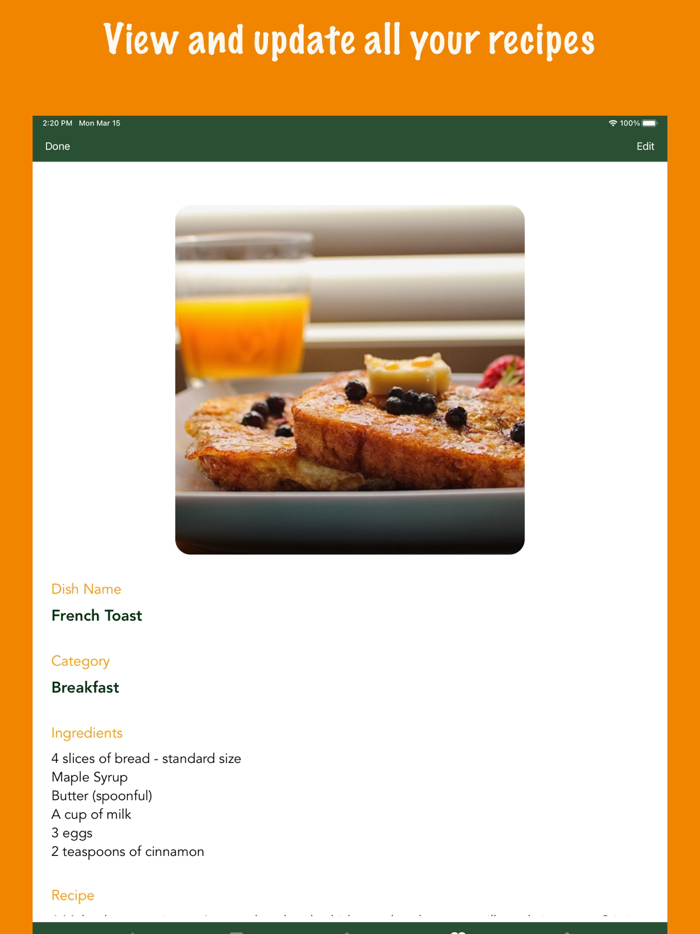 Bon Appetit - Menu Planner