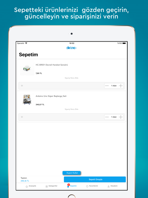 Direnc.net - Elektronik Market iPad screenshot 4 - Shopping app