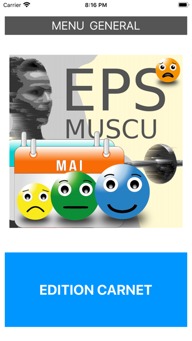 Screenshot #1 pour EPS Carnet Muscu