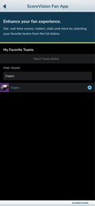 ScoreVision Fan App screenshot #3 for iPhone