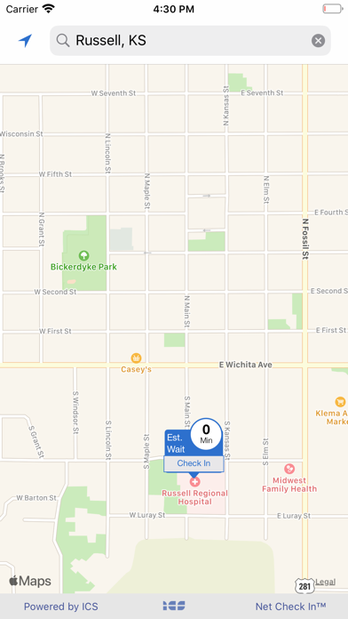Russell Regional Hospital Screenshot