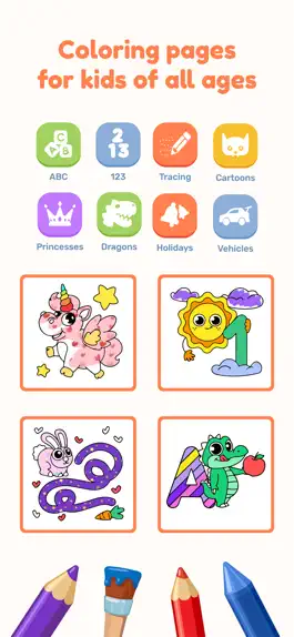 Game screenshot DRAWING Games for Kids & Color mod apk