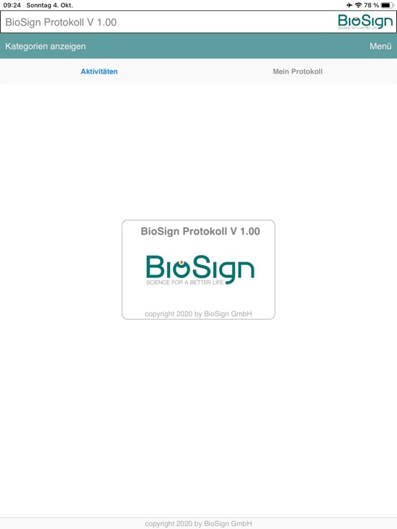 Screenshot #4 pour BioSign Protokoll