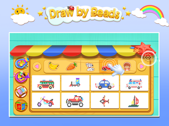 Draw by beads - creative art iPad screenshot 9 - Education app