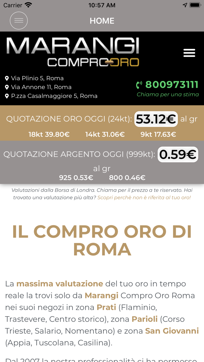 Marangi - Compro oro Roma