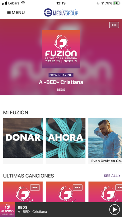 Fuzión Radio Screenshot