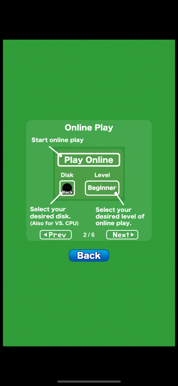 Reversi  Online Play