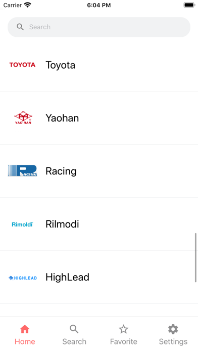Sewing Machine Parts List Screenshot
