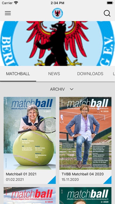 TVBB App Screenshot