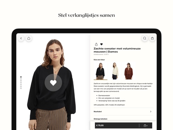 Scotch & Soda iPad app afbeelding 2