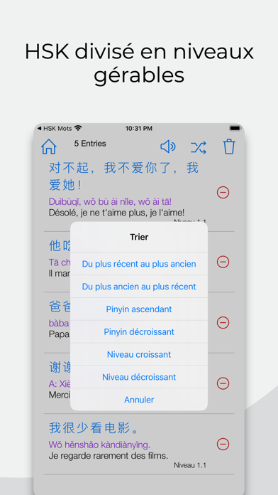 Apprendre le Chinois: Phrases Screenshot