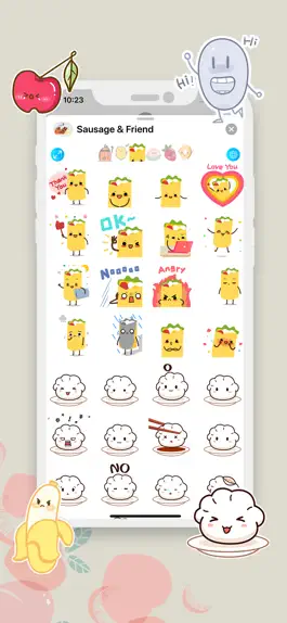 Game screenshot Sausage and Friend Stickers hack