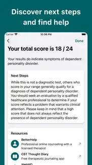 dependent personality d. test iphone screenshot 3
