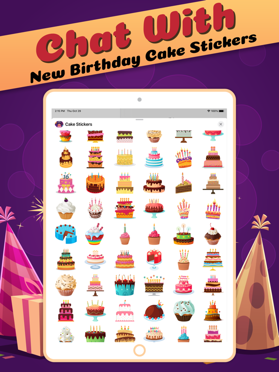 Screenshot #5 pour Birthday Cake Stickies
