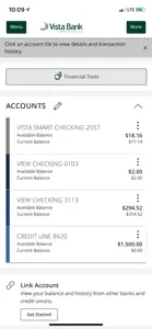 Vista Bank Mobile Banking screenshot #1 for iPhone