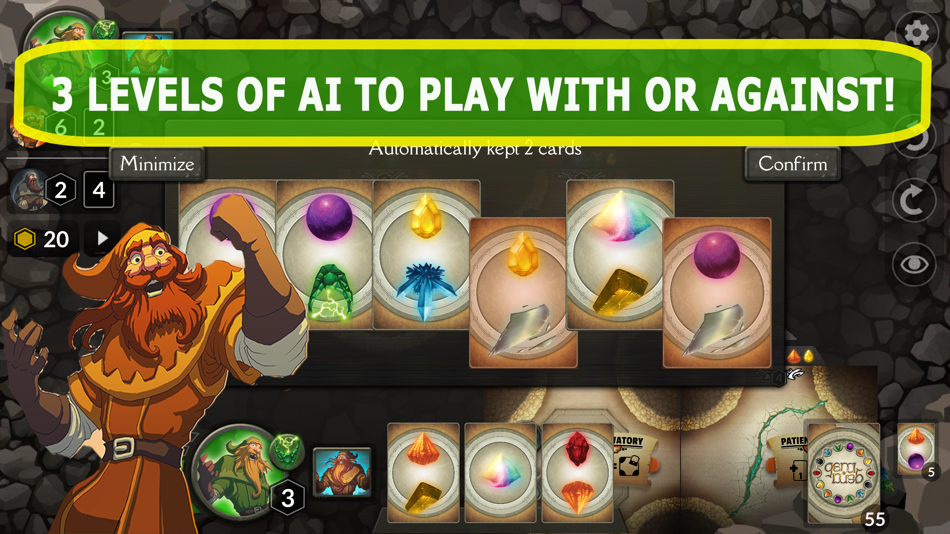 #3. Gem Rush Strategy Board Game (iOS) By: Quicksilver Software, Inc.