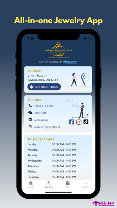 New Sagarmatha Jewelers USA Screenshot