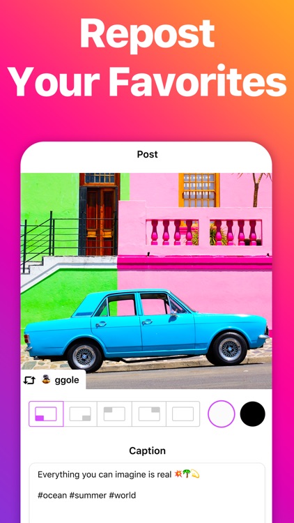 Story reposter for Instagram …