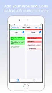 pros & cons - decision pro iphone screenshot 2
