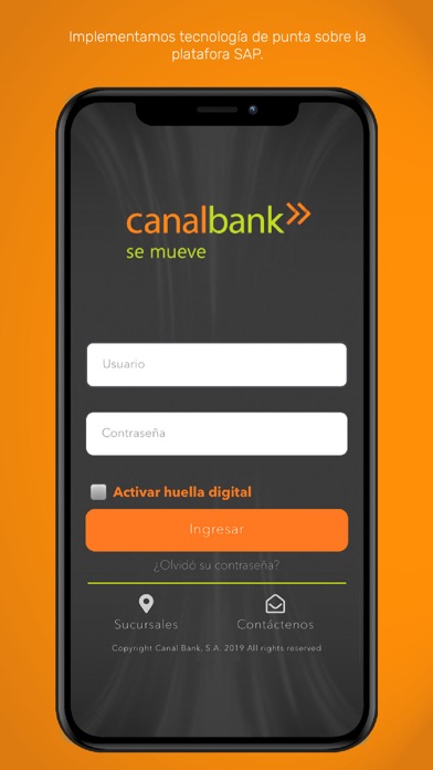 Canalbank – Banca Móvil Screenshot