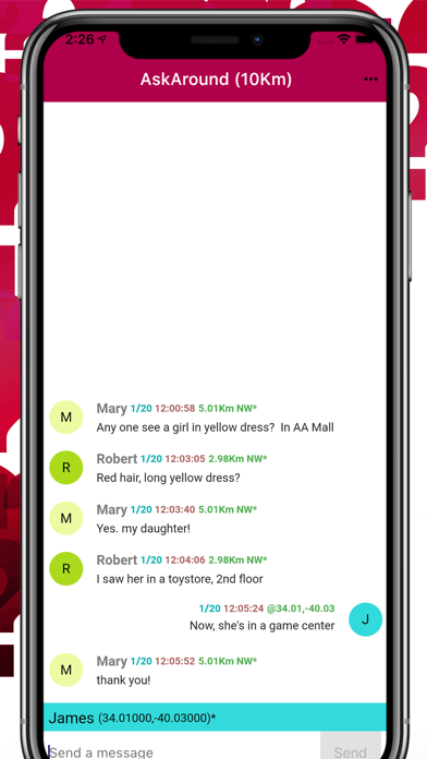 AskAround - Ask People Nearby Screenshot