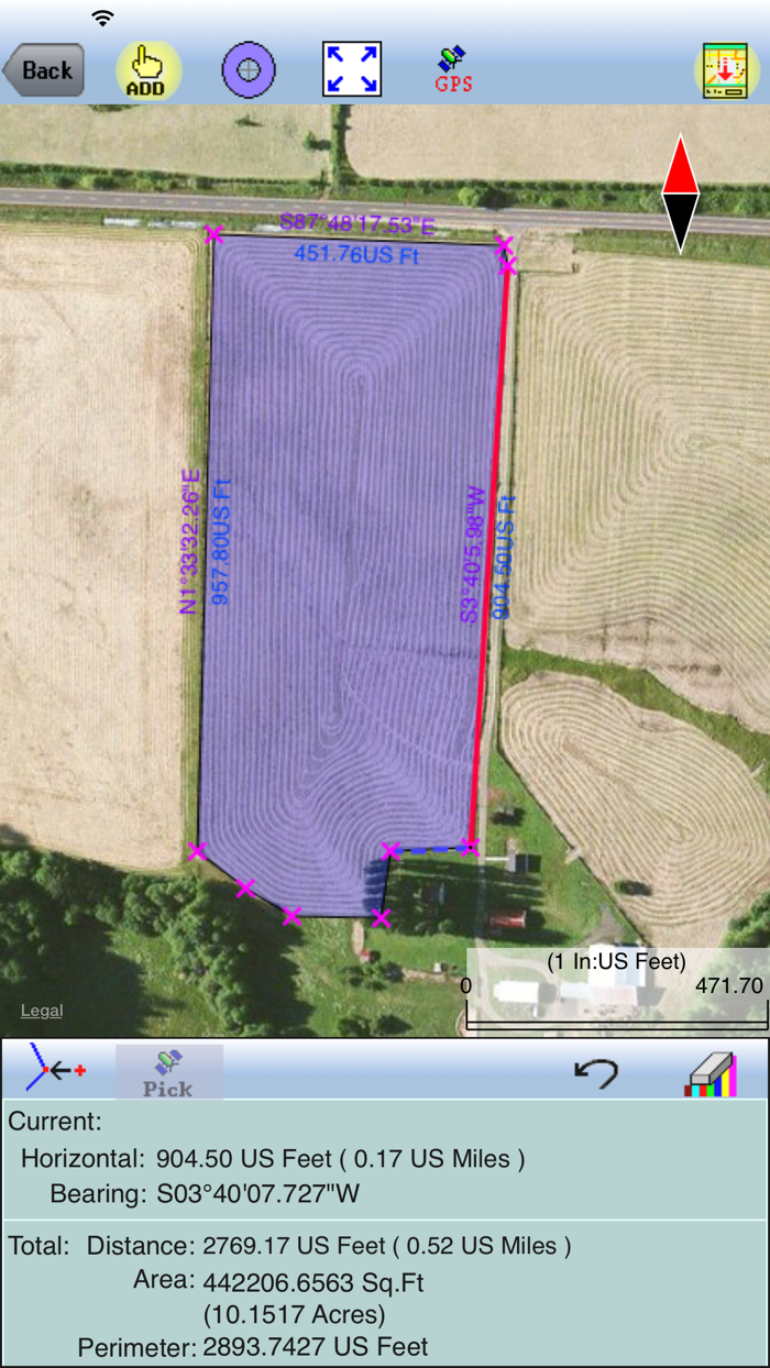 Deed Calls - Area - Perimeter