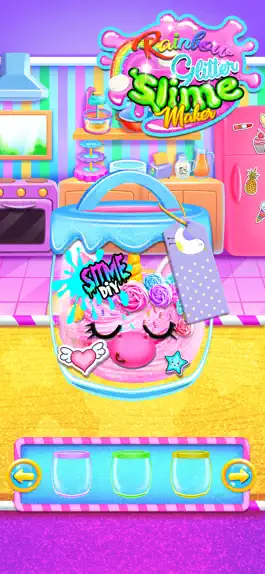 Game screenshot Rainbow Glitter Slime Maker apk