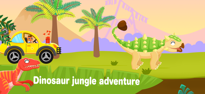 Dinosaur Truck Car Driver