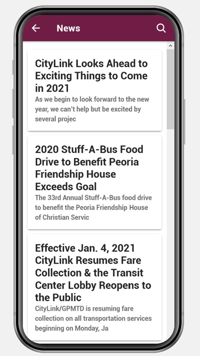 CityLink Connect Screenshot