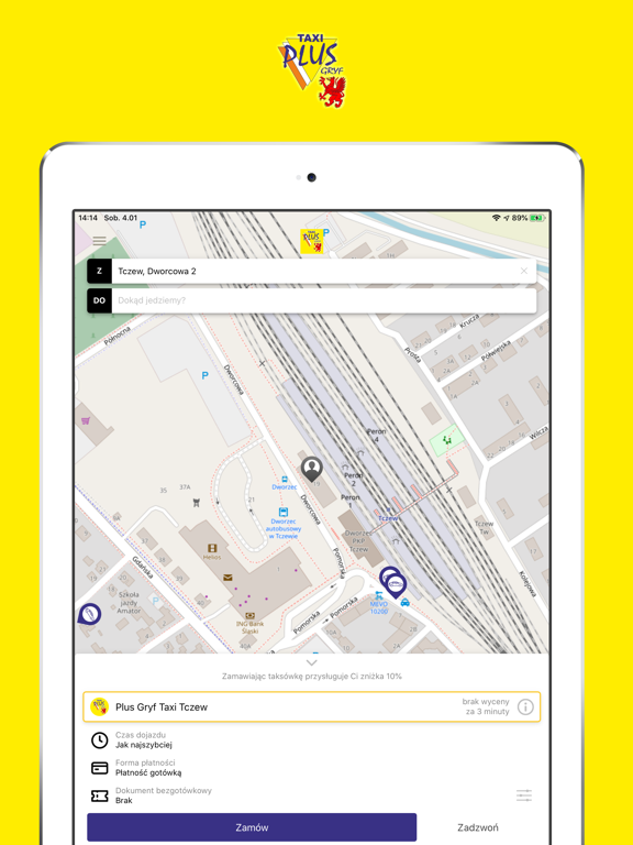 Taxi Plus Gryf Tczew iPad screenshot