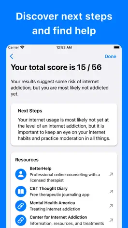Game screenshot Internet Addiction Test hack