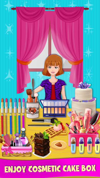 Cosmetic Cake Baking Game Screenshot