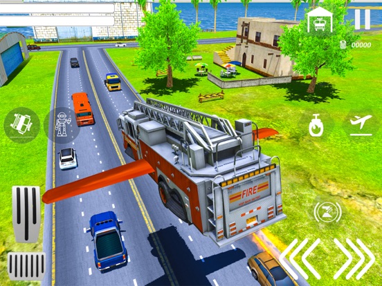 Real Flying Fire Truck Robot screenshot 3