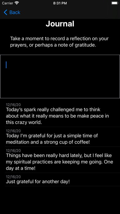 Prayer Sparks Screenshot