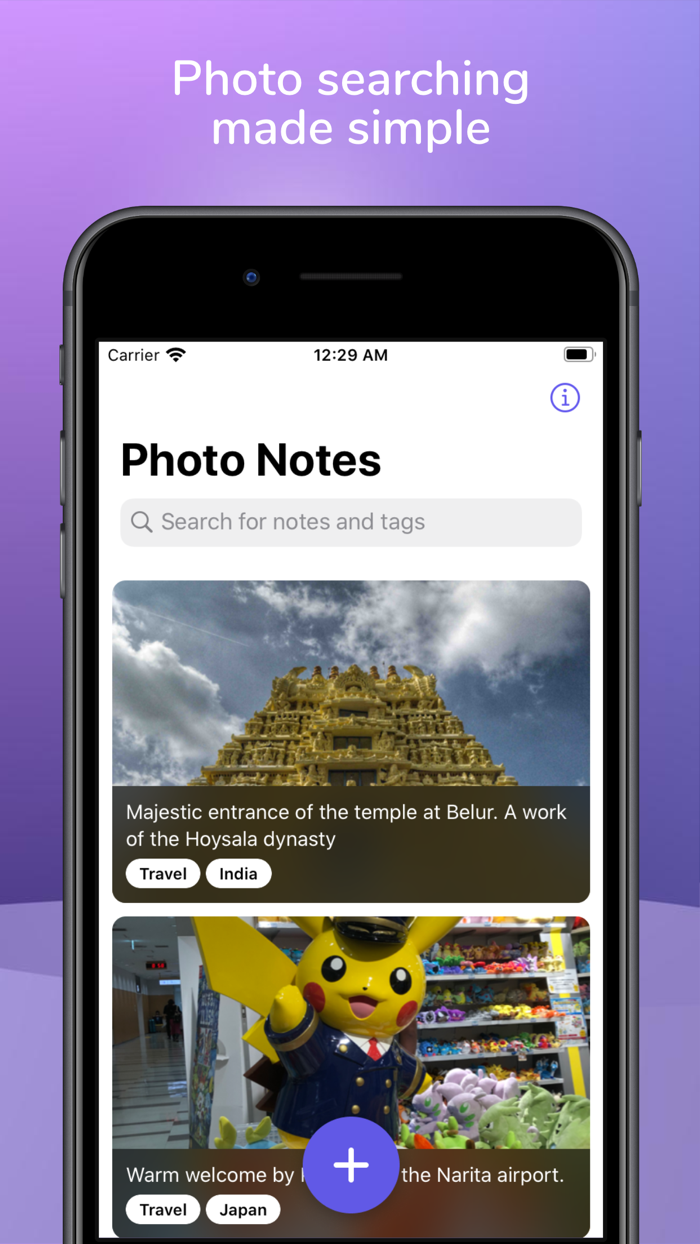 Photon - Add caption to Photos