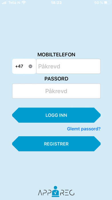 AppReg Screenshot
