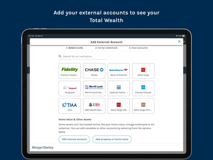 Morgan Stanley Wealth – Tablet