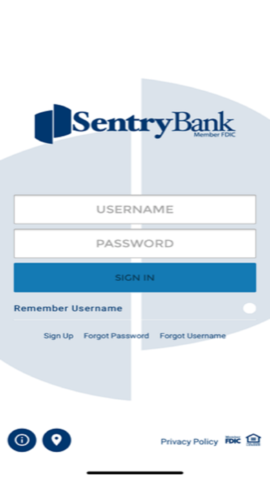Sentry Bank Screenshot