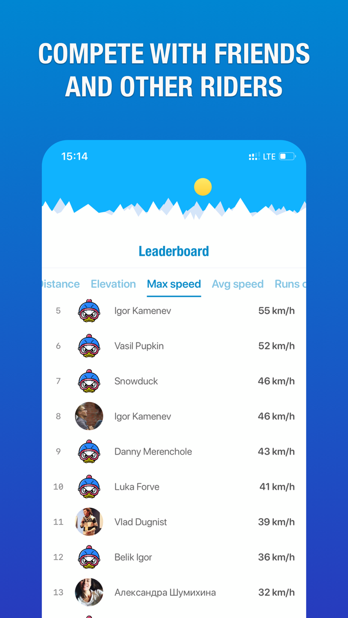 Ski and snowboard tracker