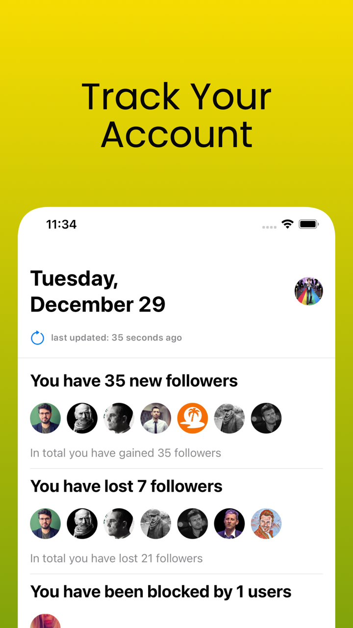 Track Unfollowers for Twitter screenshot 1