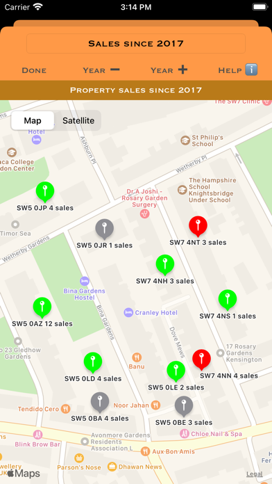 SearchAZone UK Property Search Screenshot
