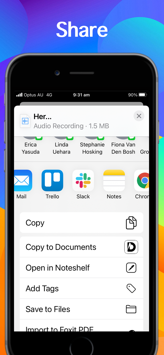 Voice Memo Voice to Texts app