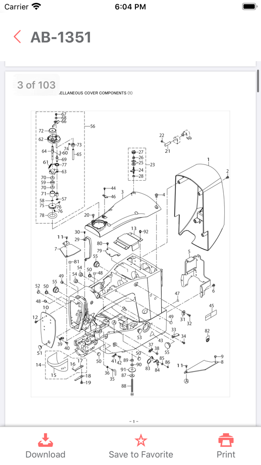 #9. Sewing Machine Parts List (iOS) Podle: Dinh Nguyen