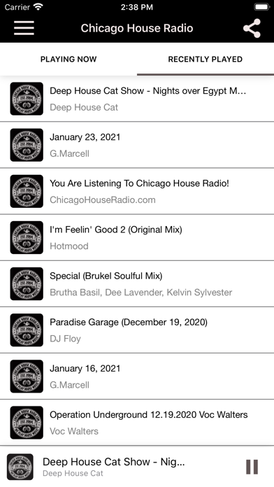Chicago House Radio Screenshot