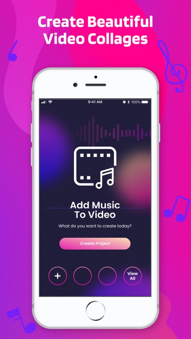 Video collage with music Screenshot