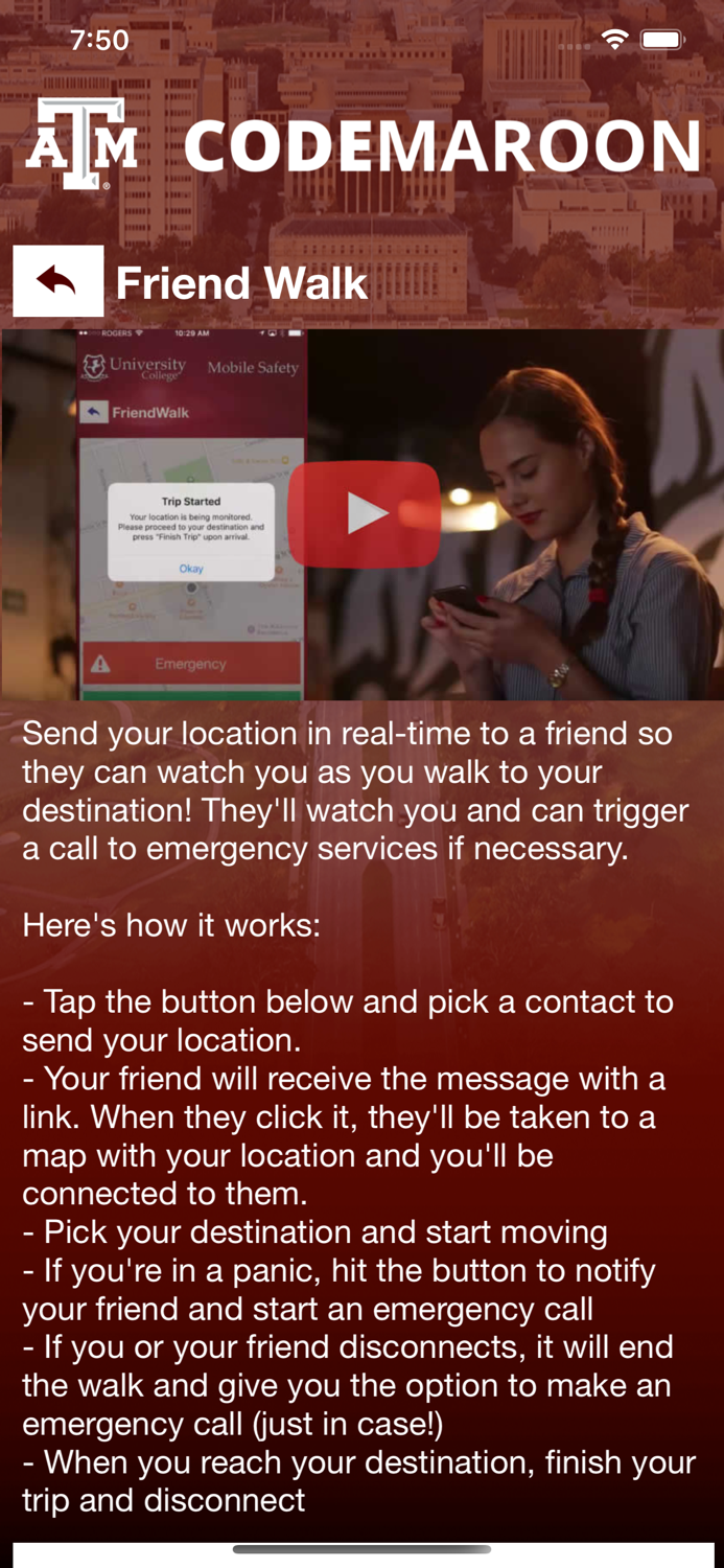 Texas AandM - Code Maroon