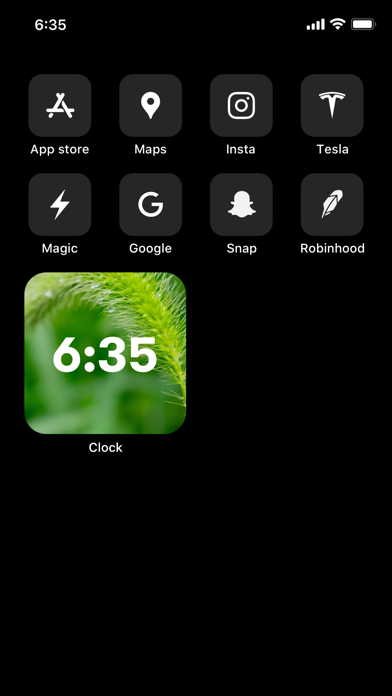 Screenshot #1 pour Nature Clock Widget